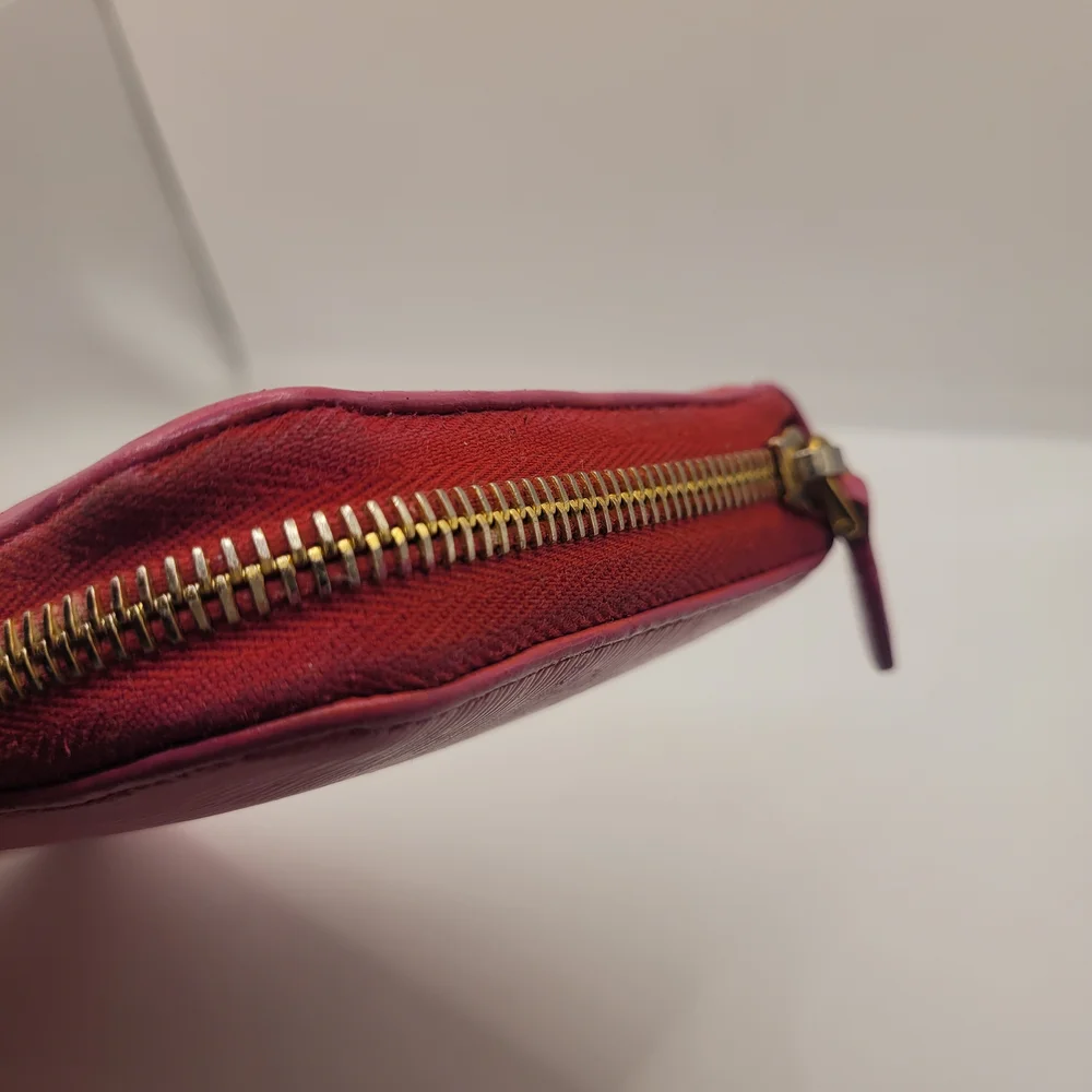 Prada Saffiano Leather Long Zip Wallet